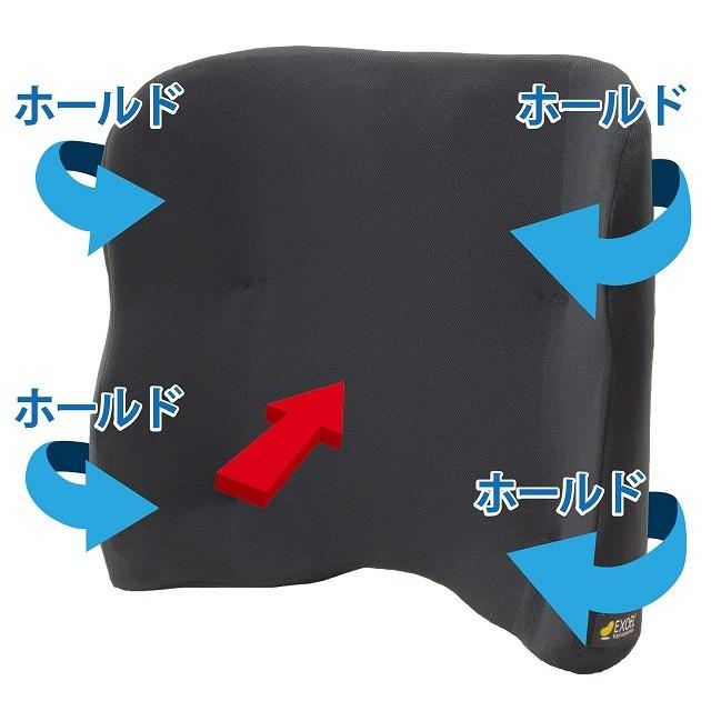 バッククッション ハイタイプ BAC02-BK 加地 ブラック 車いす  
