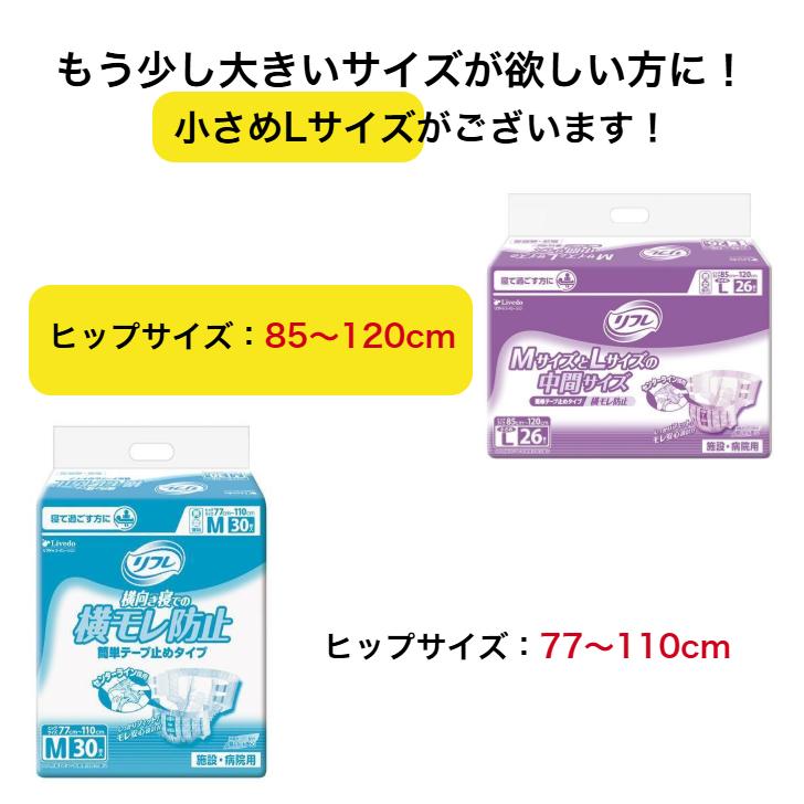 業務用 リフレ 簡単テープ止めタイプ 横モレ防止 M 30枚 1袋 4904585021442/18104 | リフレ 簡単テープ止めタイプ | 02