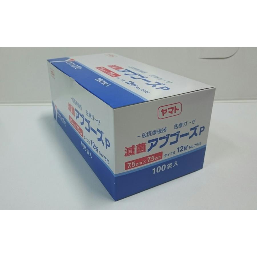 滅菌ガーゼ アブゴーズP 100枚入 7.5×7.5 4968138295018 |  | 02