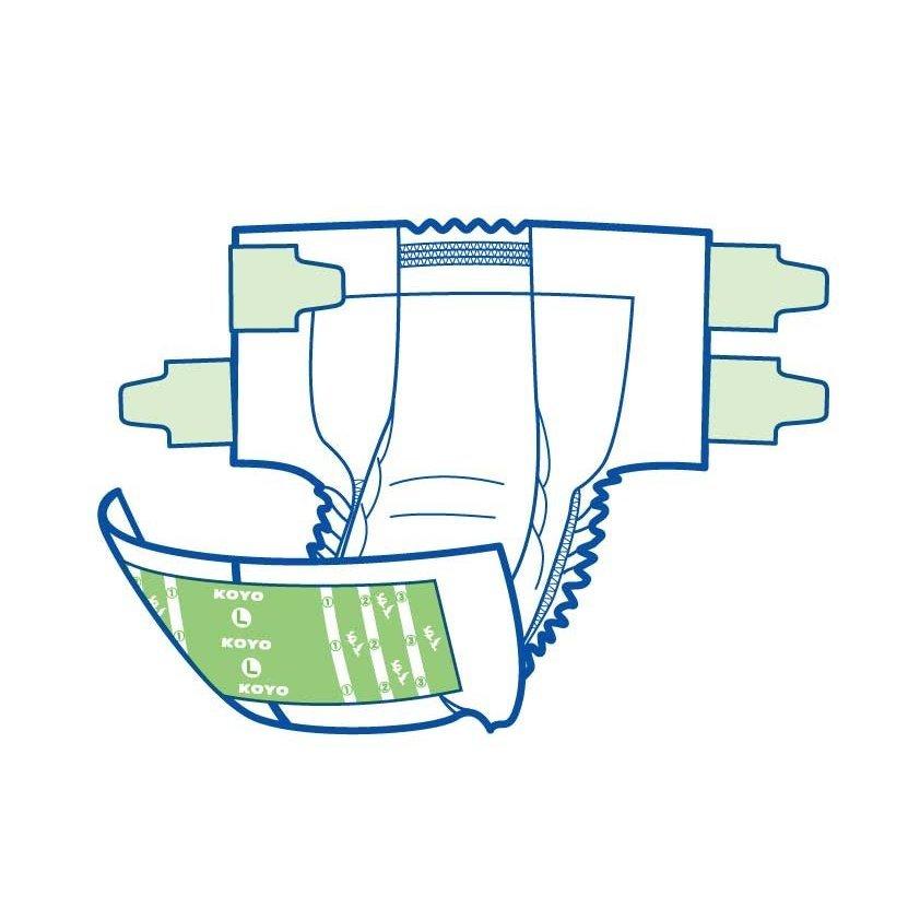 KOYO ディスパース かもめ 便利で大きなテープ 透湿タイプ L 18枚×3袋 ケース販売 テープ止め 光洋 4961392301501/0404 | Dispars | 01