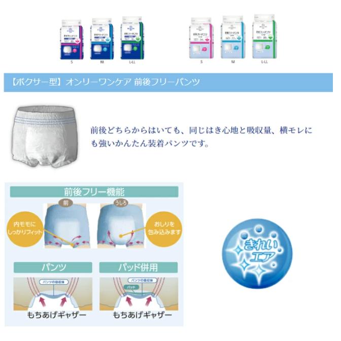 KOYO オンリーワンケア 前後フリーパンツうす型 Ｓ 24枚 1袋 光洋 ディスパース 4961392311821/1431 | Dispars | 01