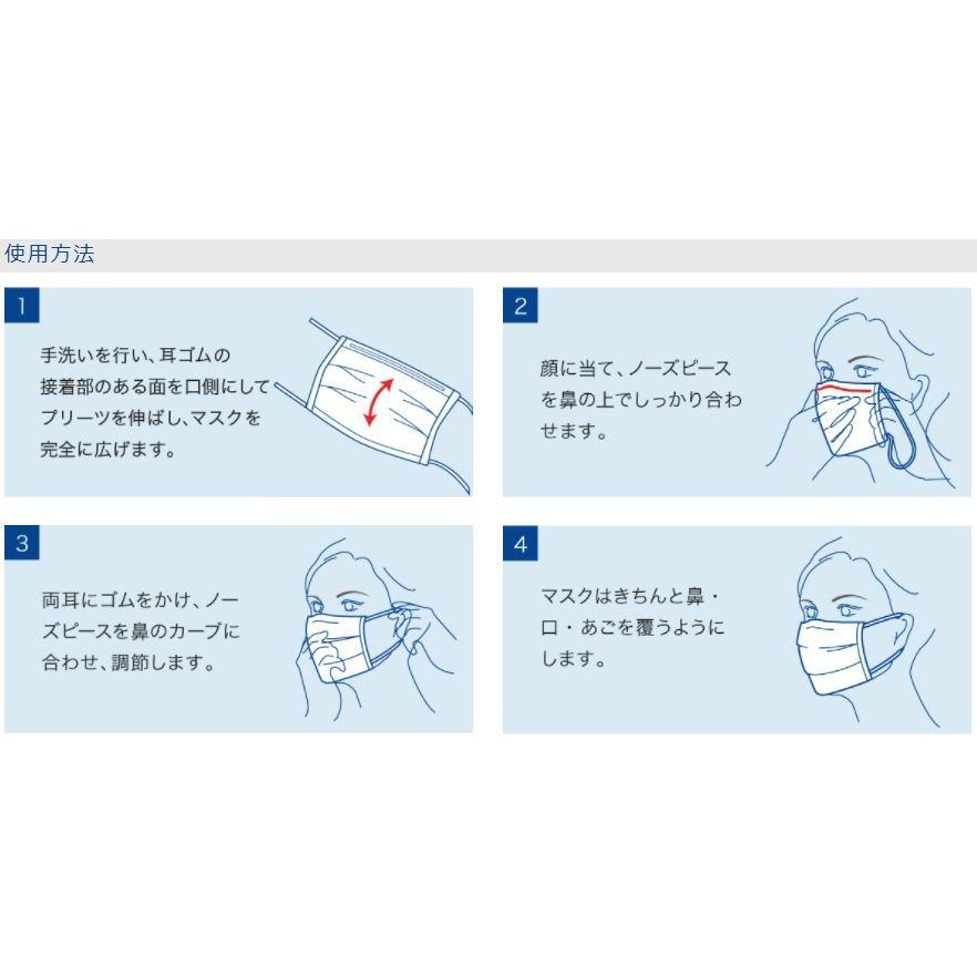 日本製 サージカルマスク ホワイト スモール 小さめサイズ 50枚入 使い捨て 白十字 4987603141933/14193 | サルバ | 02