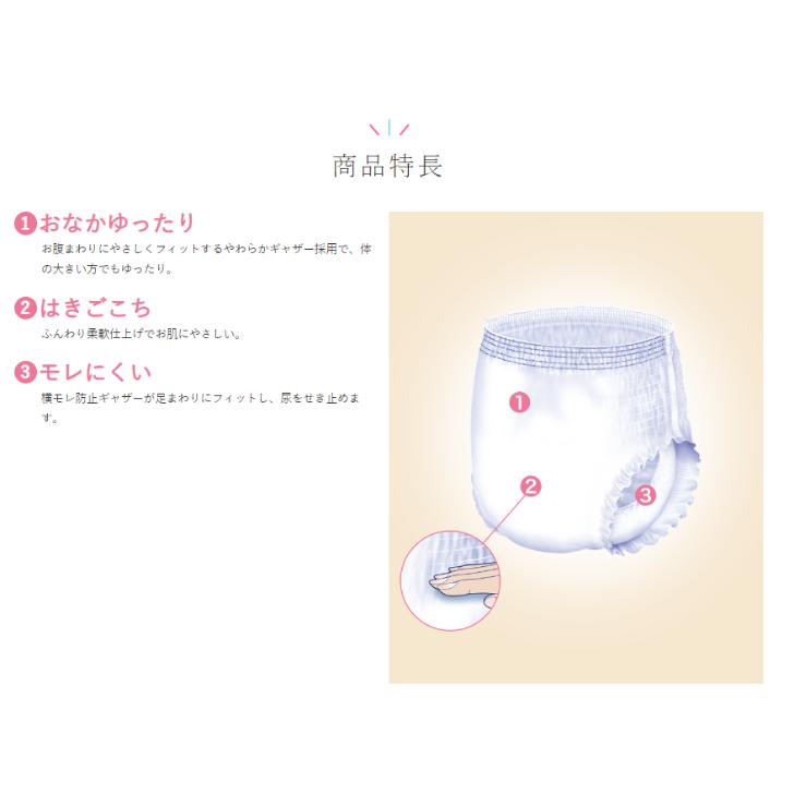 はくパンツ BIG 3L 14枚×4袋 (セット販売) ◆無地箱配送◆ リフレ/リブドゥ/大きいサイズ/大人用おむつ/ビッグ/オムツ/4904585042096/18503 | リフレ はくパンツ | 02