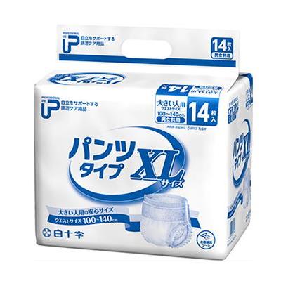 白十字 日本製 PUパンツタイプ XLサイズ 14枚入×6袋 ケース販売 白十字
