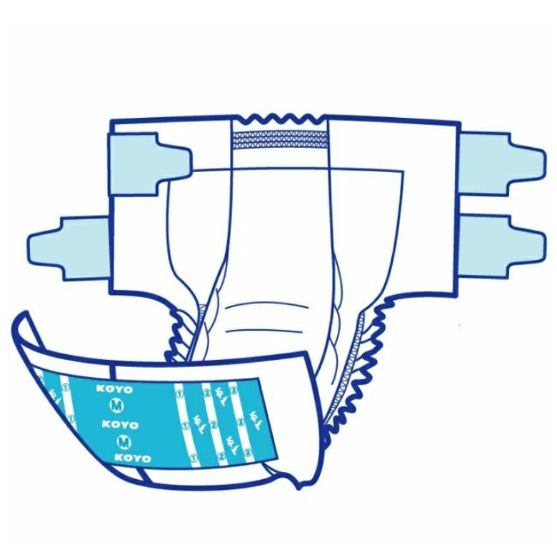 【在庫限り特価販売】KOYO ディスパース かもめ 便利な大きなテープ 透湿タイプ M 20枚 (1袋) /光洋/男女共用/大人用おむつ/4961392301495/0402 | Dispars | 01