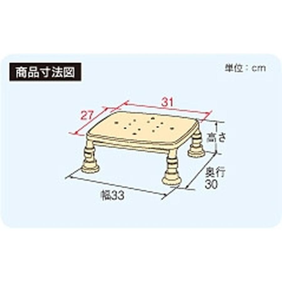 安寿ステンレス製浴槽台R あしぴたソフトミニ 10cm アロン 536-470｜kaigoyouhin｜02