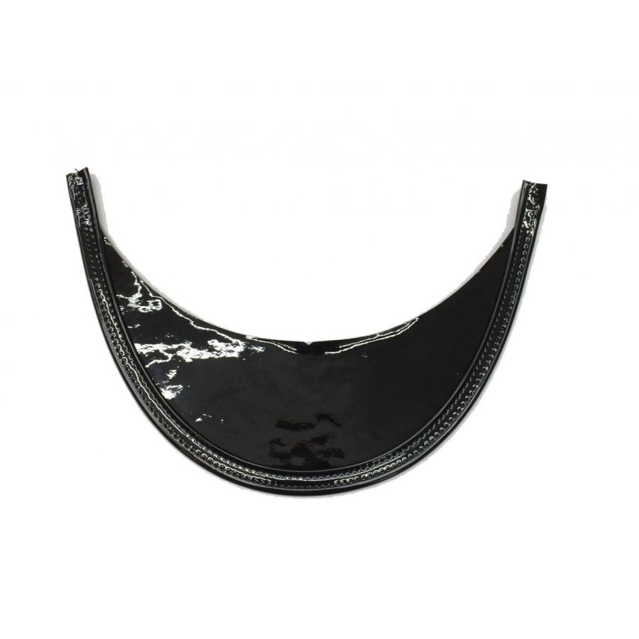 つやありひさし 黒 タクシー バス 鉄道 警備員 制帽用 : かい帽子店