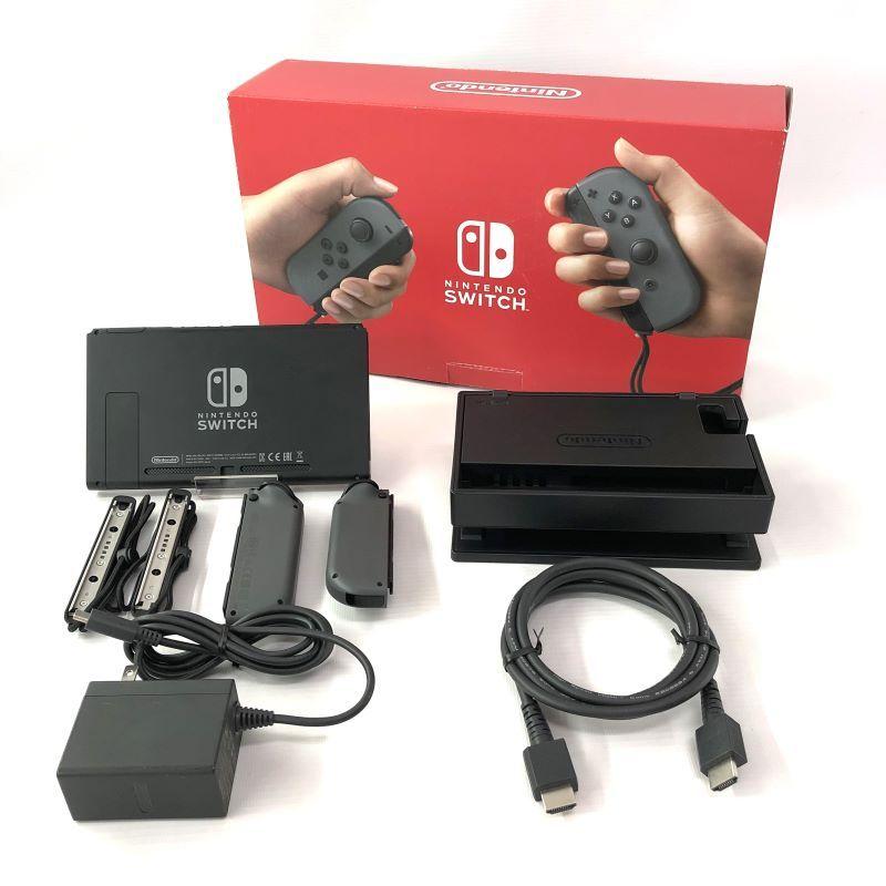 ジャンク》ニンテンドースイッチ バッテリー強化モデル グレー