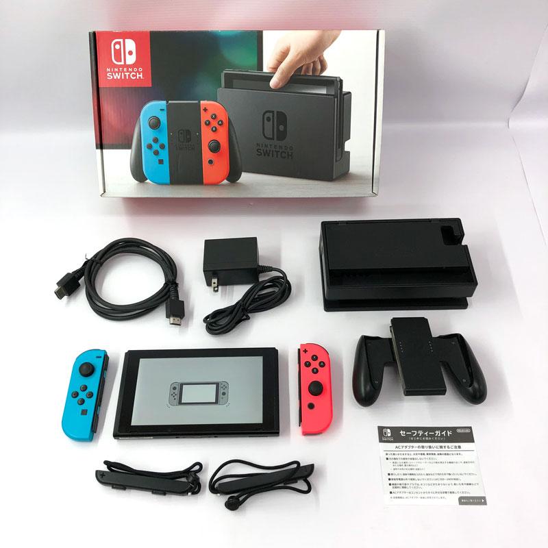 Nintendo Switch ブルー/レッド　 本体　セット　ジャンク ジャンク》ニンテンドースイッチ ネオンブルー・ネオンレッド 初期型