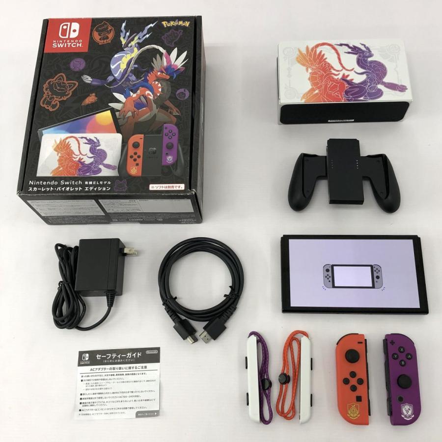 【付属品完備】NintendoSwitch 本体＋ポケットモンスターバイオレット ニンテンドースイッチ 有機EL スカーレット・バイオレットエディション