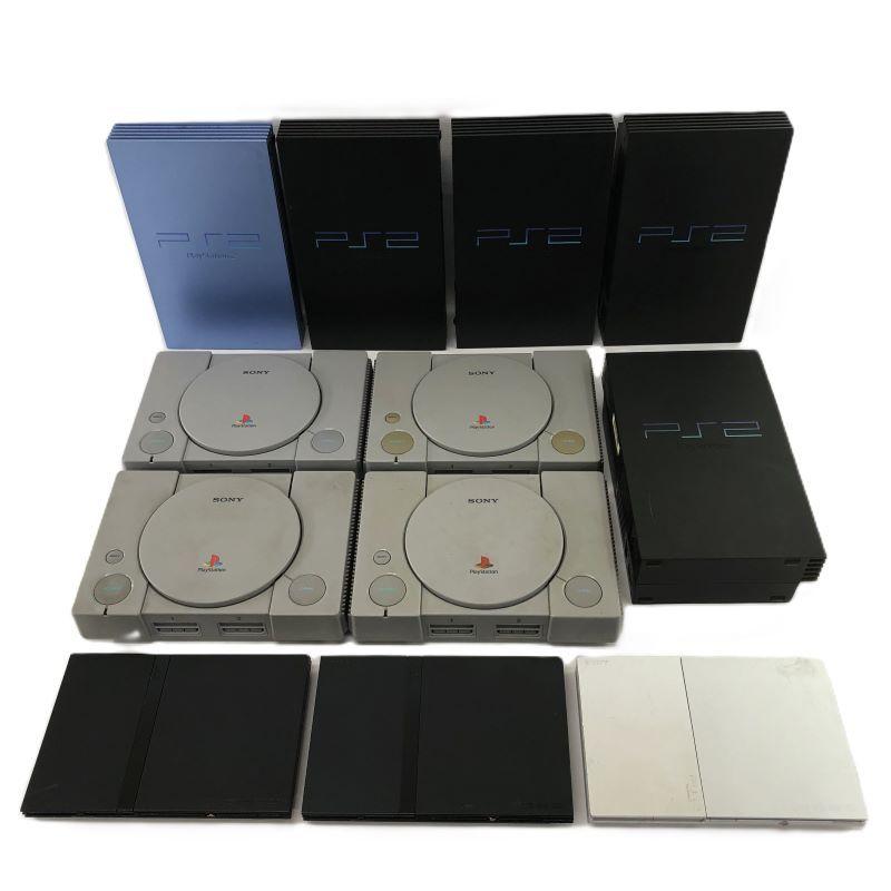 ジャンク》《レトロ》PS2 本体のみ 8台（うち1台海外製）& 初代PS 本体 