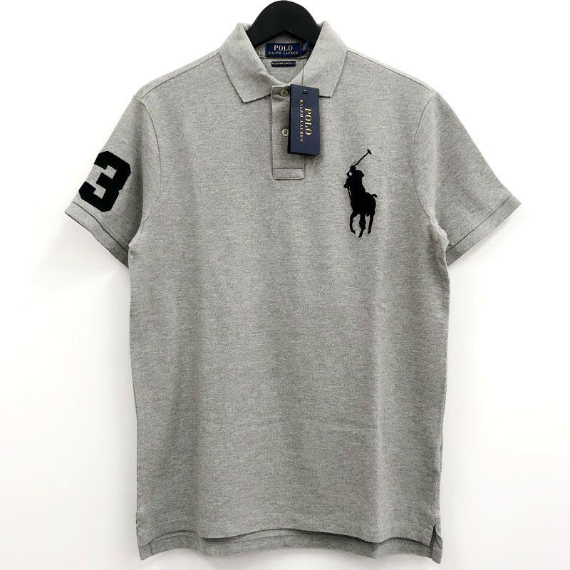 美品》POLO RALPH LAUREN ビックポニー ロゴ刺繍 ポロシャツ