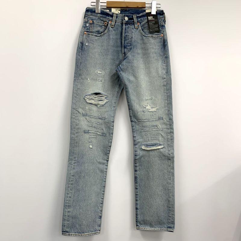 美品》Levi's リーバイス 501 ストレートリメイクデニムパンツ