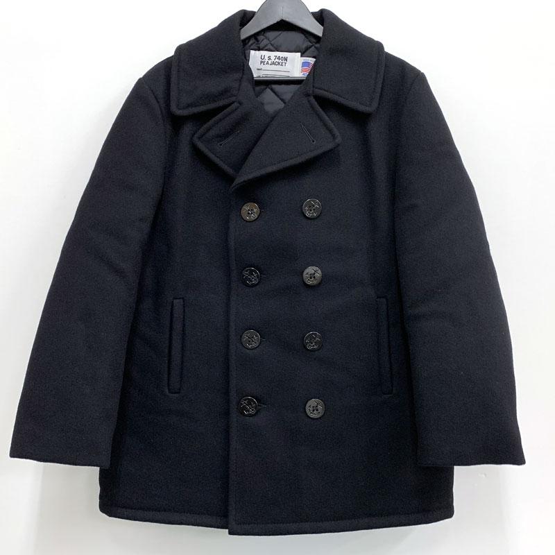 美品》Schott ショット 740US PEACOAT メルトンウールピーコート/日本