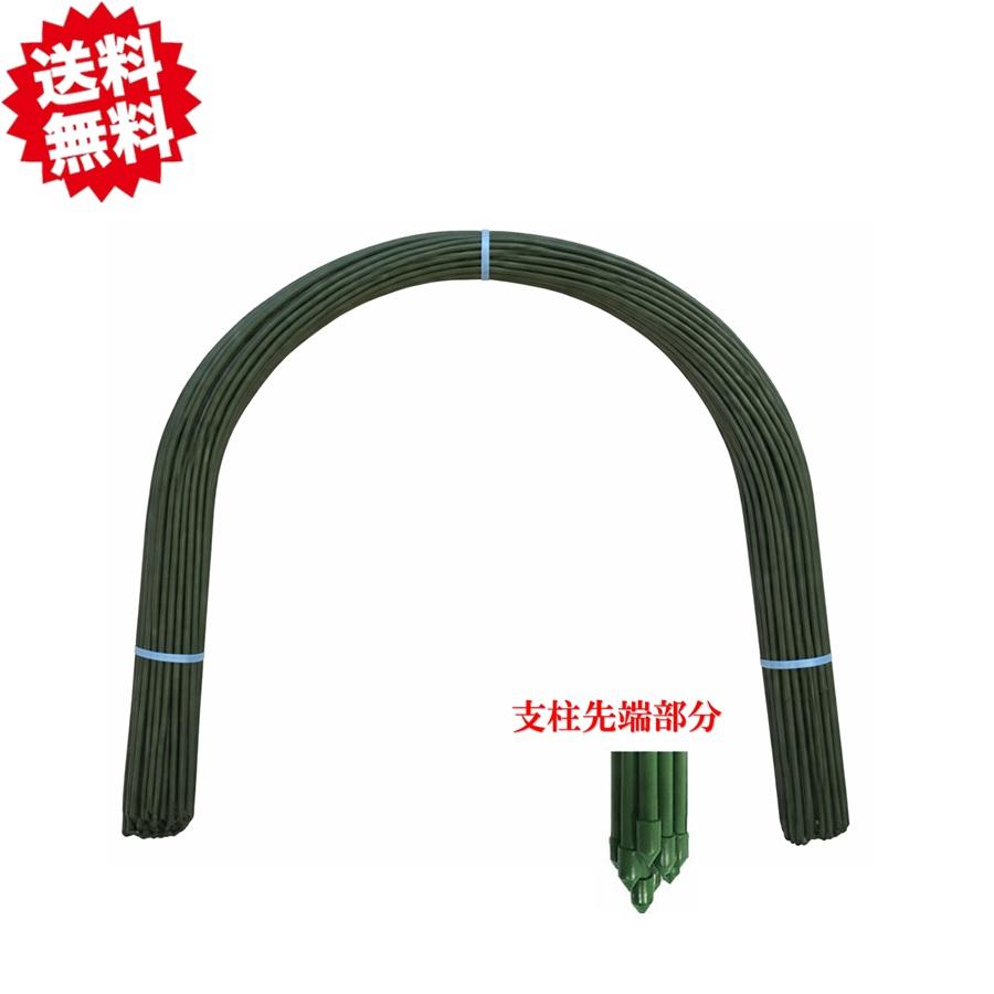 ganeyukiトンネルのカラス【A4サイズ】 送料無料 トンネル支柱 11X1200mm 10本パック×5束＝50本 園芸 不織布