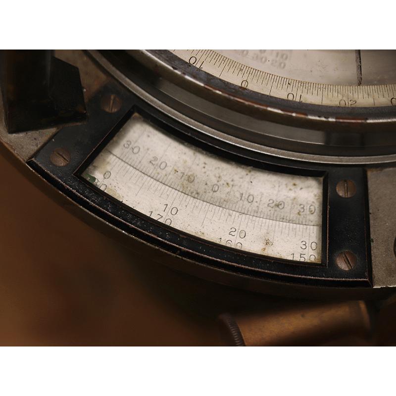 【開】19-20世紀アメリカンアンティーク 『W.& L.E.Gurley ガーリー』 360度スピナービュー測量器トランシット AC381｜kaikaroman777sp｜19