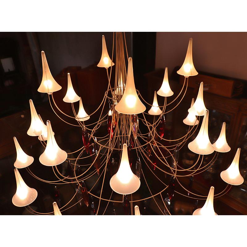 バカラ(Bacaratt)』 サヴィネル&ロゼ:デザイン 「プリュム24灯