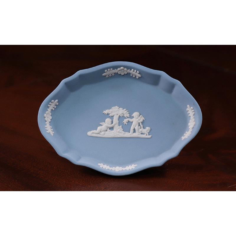 【開】英国王室御用達『ウェッジウッドWedgwood』 ブルージャスパー オーバルピンディッシュ テーブルウェア ST22｜kaikaroman777sp｜04