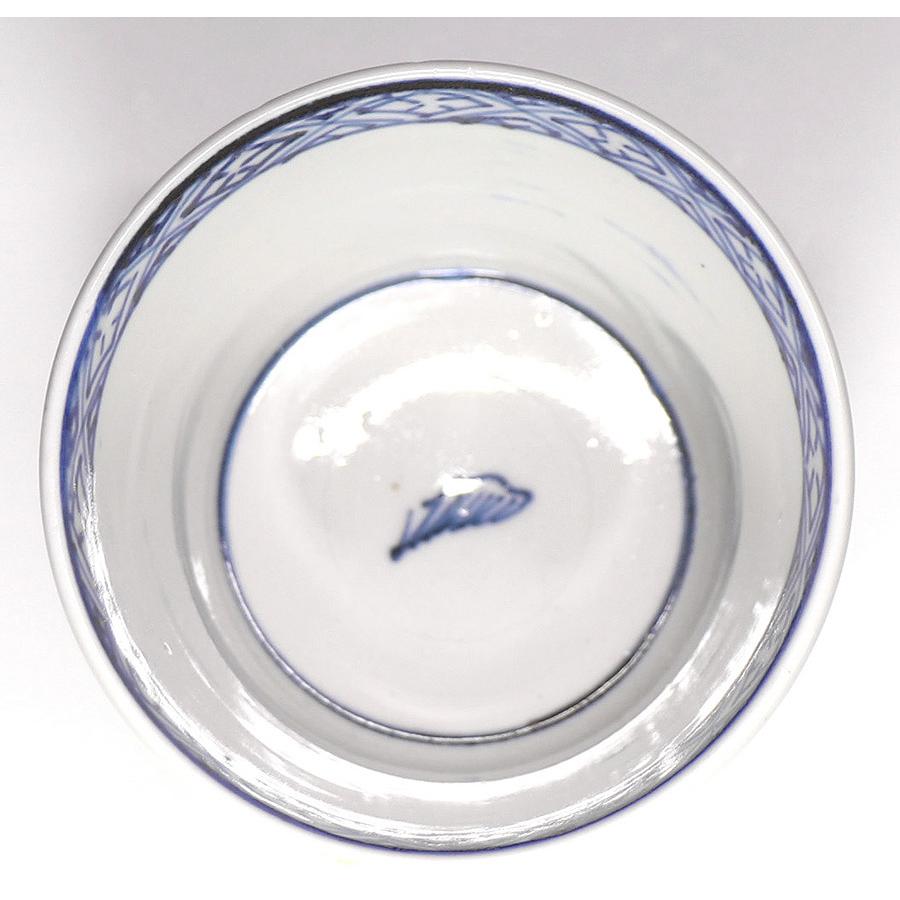 古伊万里そば猪口竹垣撫子無傷完品アザミあざみそば猪口蕎麦猪口