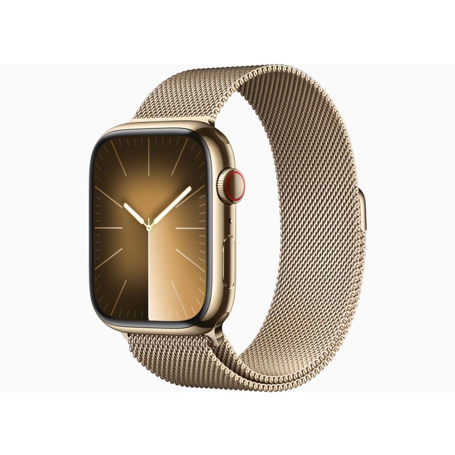 Apple Watch Series 9 GPS+Cellularモデル 45mm MRMU3J/A [ゴールドステンレススチールケース/ゴールドミラネーゼループ] 買取価格比較