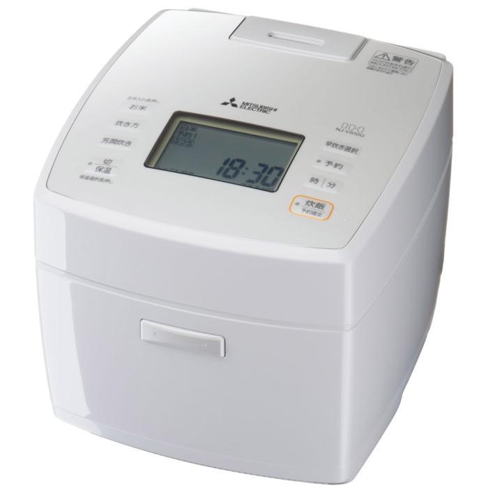 三菱電機 備長炭 炭炊釜 NJ-VS10G-W 炭炊釜 【新品】三菱電機 備長炭 NJ-VS10G-W [月白]【日曜日以外即日