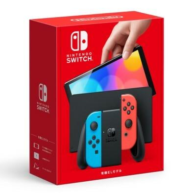 新品箱訳あり】 Nintendo Switch有機ELモデルJoy-Con(L)ネオンブルー 