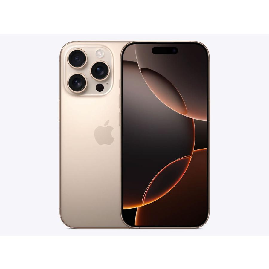 ★中古★iPhone 16 Pro デザートチタニウム 128GB ケース付き iPhone 16 Pro 【Sランク・本体のみ】APPLE 128GB デザートチタニウム
