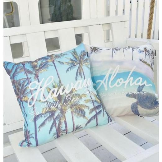クリックポスト対応 ハワイアン キルト柄 クッションカバー ホヌ 亀 ヤシの木 ハイビスカス ハワイアン雑貨 ハワイアンインテリア ハワイ Kai Lani Aloha 通販 Yahoo ショッピング