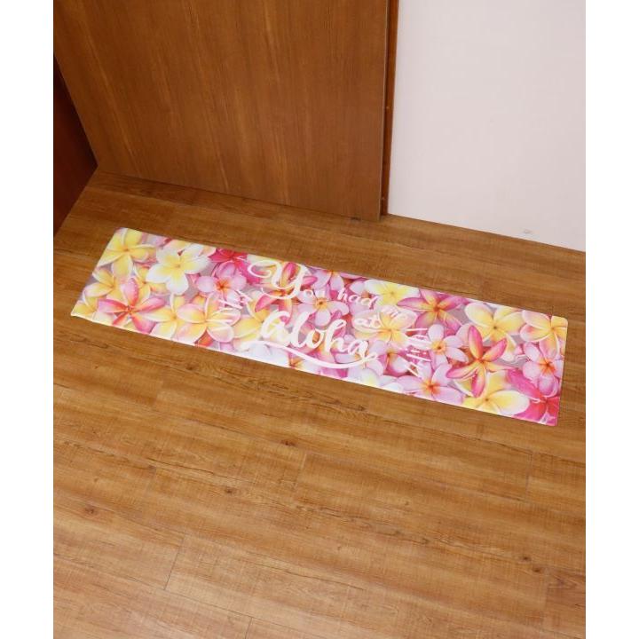 ハワイアン インテリア ロング キッチンマット 180cm 拭ける 玄関