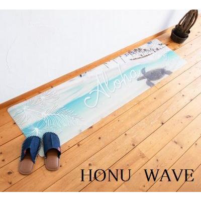 ハワイアン インテリア ロング キッチンマット 180cm 拭ける 玄関