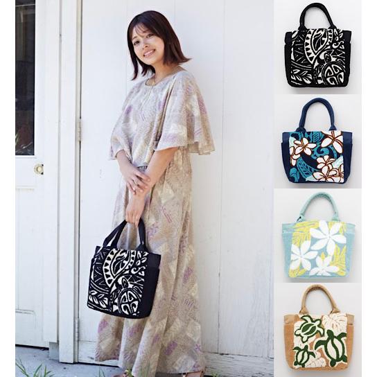 Kahiko ハワイアン さがら刺繍トートバッグ かばん BAG ホヌ Kahiko ハワイアン さがら刺繍トートバッグ かばん BAG ホヌ