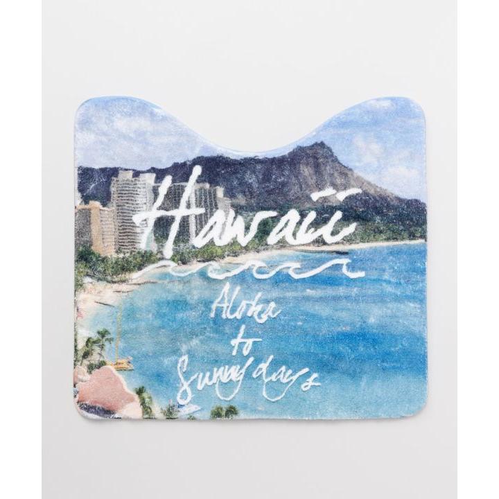 ハワイアン トイレマット 普通 洗浄ハワイアン雑貨 ハワイ雑貨 マリン雑貨 西海岸 ビーチ