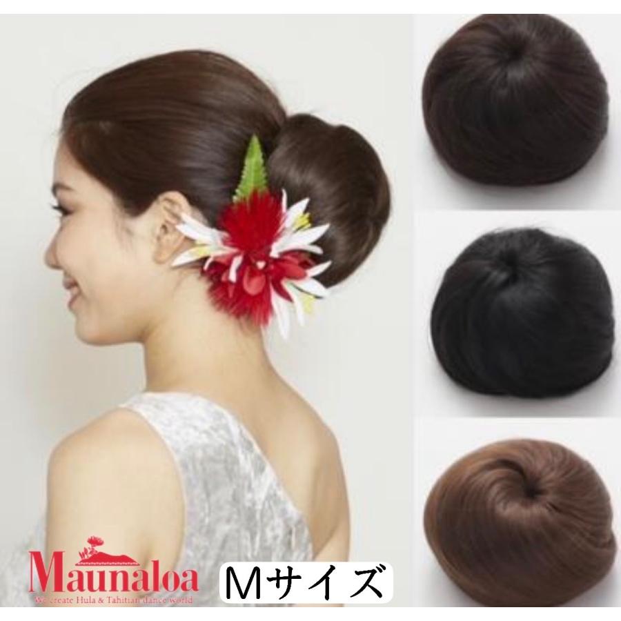 おだんごページ Maunaloa】ハワイアン ロゴ ウィッグ お団子 オダンゴ【M】髪の毛 付け