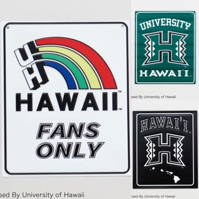 正規ライセンス ハワイ大学 UH アルミ プレート ライセンスプレート ハワ大 Honolulu Hawaii アメリカ合衆国ハワイ州の州立大学｜kailanialoha