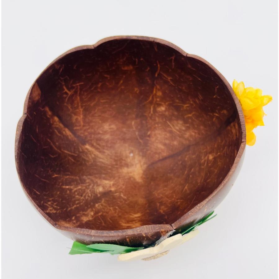 ハワイアン 天然ココナッツ使用 スタンド 小物入れ ホヌ×モンステラ ハワイアン雑貨 ハワイアンインテリア ハワイ雑貨 南国 バリ アジア雑貨