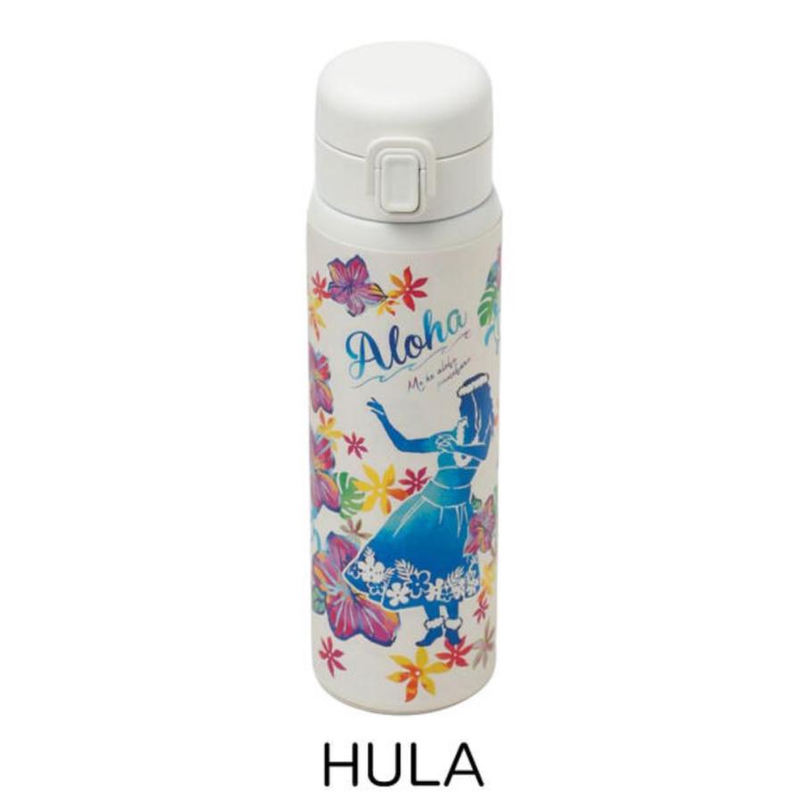 FDオヘボトル ハワイアン雑貨水筒380ml 保温保冷真空二層　アロハALOHA Kahiko（カヒコ） ハワイアン HAWAII ホヌ プルメリア ボトル 水筒