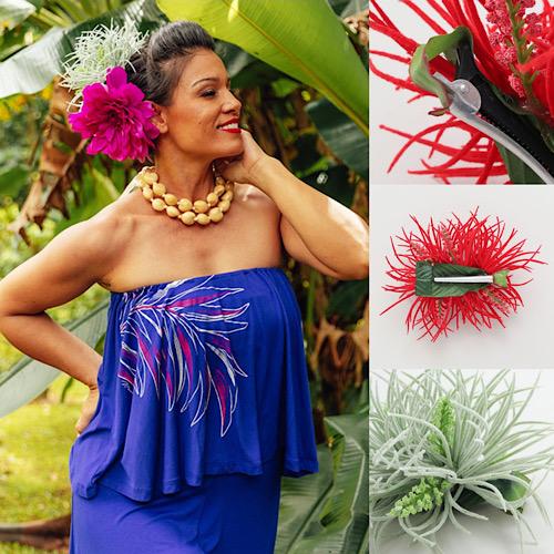 Kahiko（カヒコ） 【Maunaloa】ハワイアン ソードリーフ クリップ ヘア