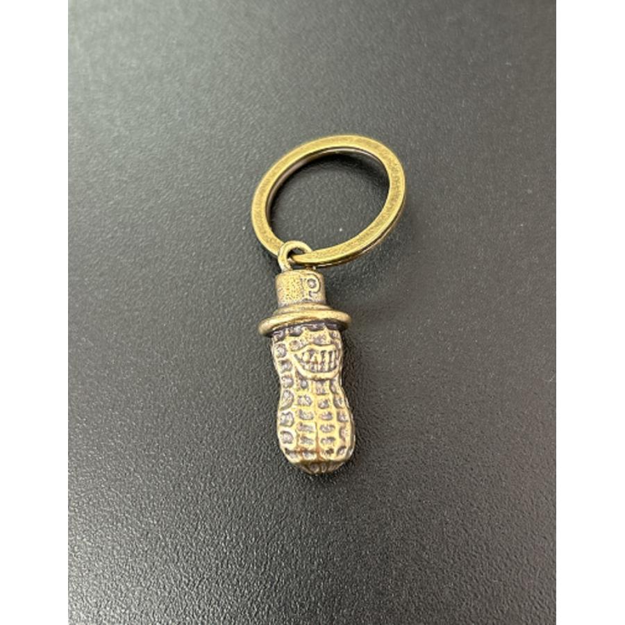 クレイジーピーナッツ】真鍮 brass アンティーク キーホルダー