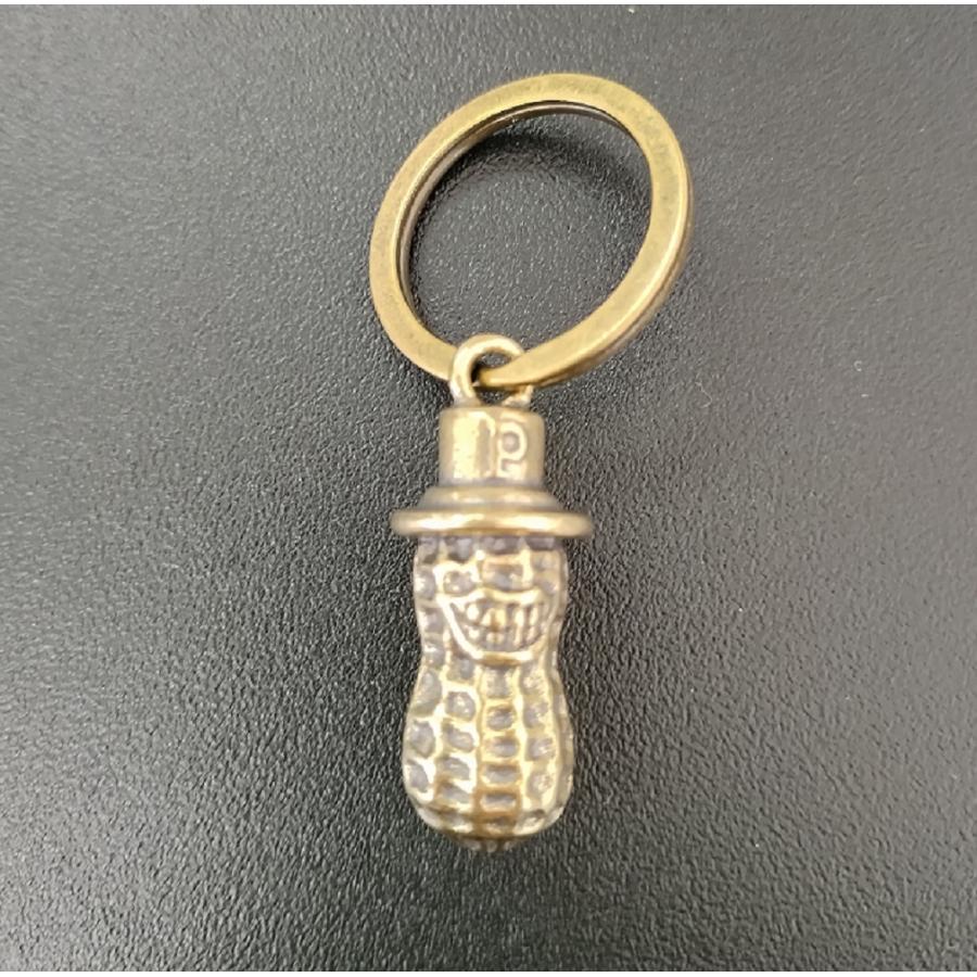 クレイジーピーナッツ】真鍮 brass アンティーク キーホルダー  