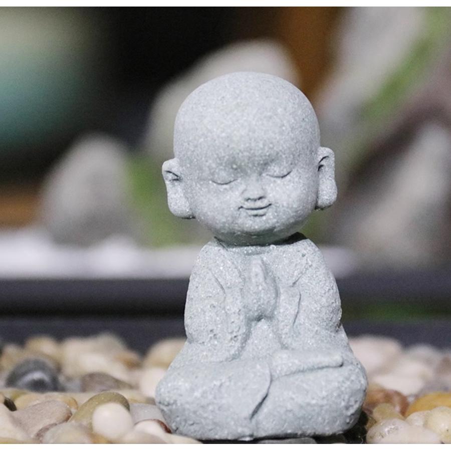 お地蔵さん 合掌 置物 お守り 仏像 和尚 交通安全 癒しミニ 手のひら