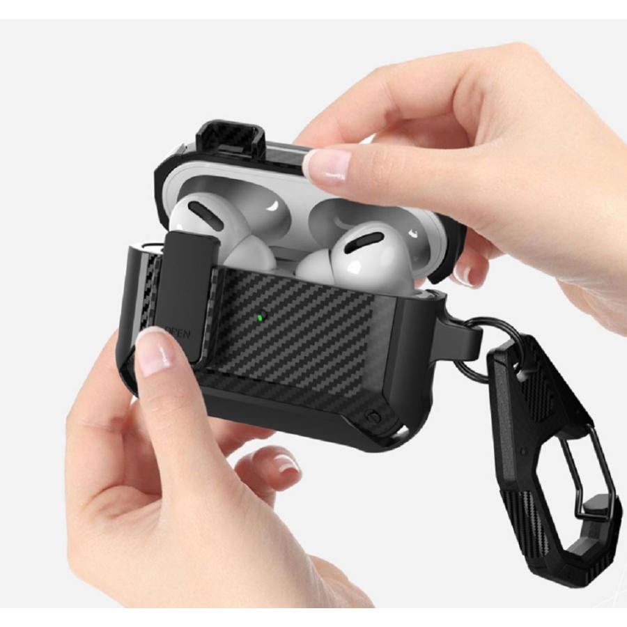 AirPods Pro ケース 鍵付き ロック機能 耐衝撃ケース AirPods Pro ケース 鍵付き ロック機能 耐衝撃ケース