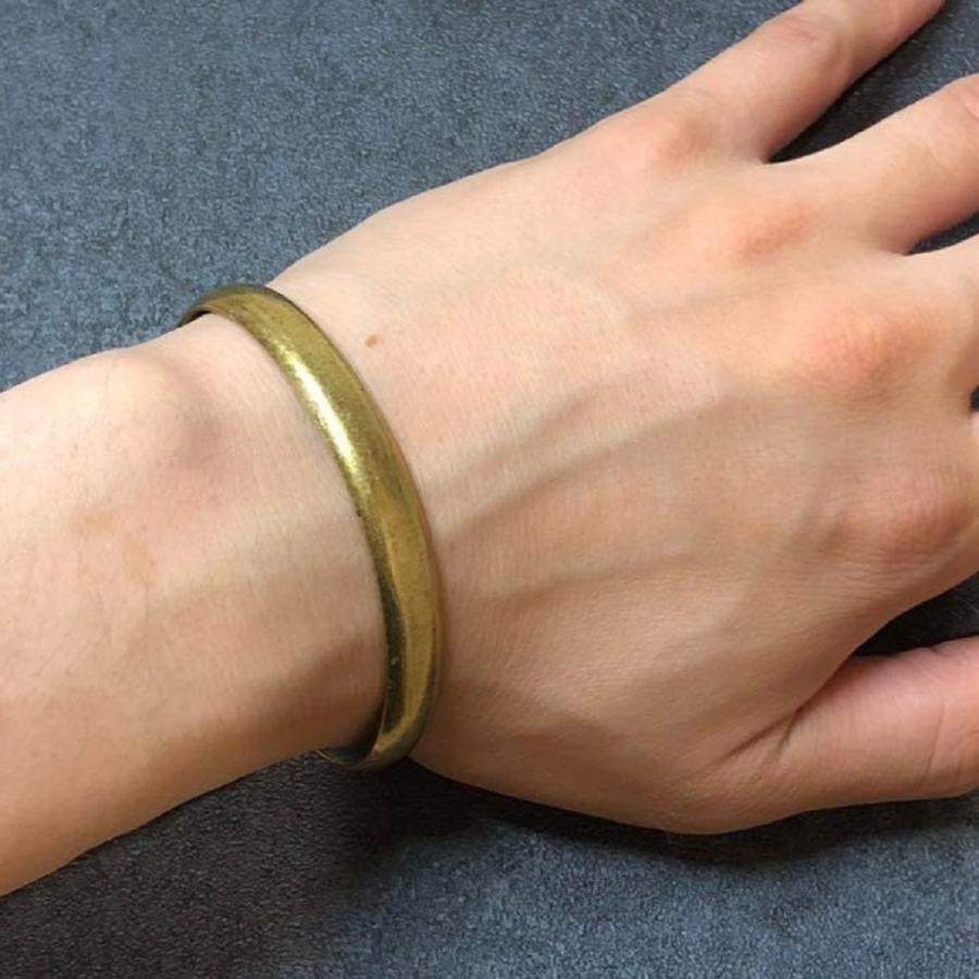 brass 真鍮 バングル ブレスレット プレゼントに最適 : カイメッド