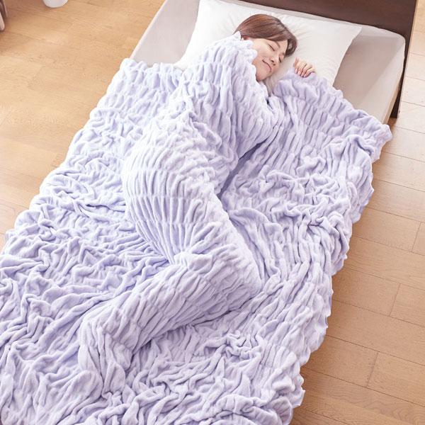 ディーブレス ZEPPIN hug warm 掛け毛布 S(シングル) ラベンダー ディーブレス ZEPPIN hug warm 掛け毛布 S(シングル) ラベンダー
