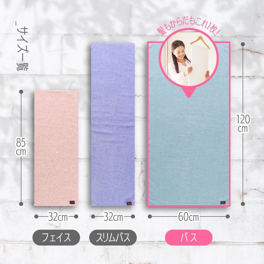 タオル 日本製 バスタオル The LAST TOWEL バスタオル 2枚セット 60×120cm チャコールグレー | ラストタオル ディーブレス_8