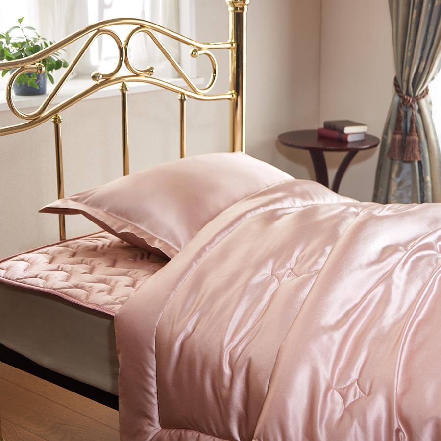 ディーブレス SILK SKIN THE GOLD 2 肌掛けふとん ダブル ピンク