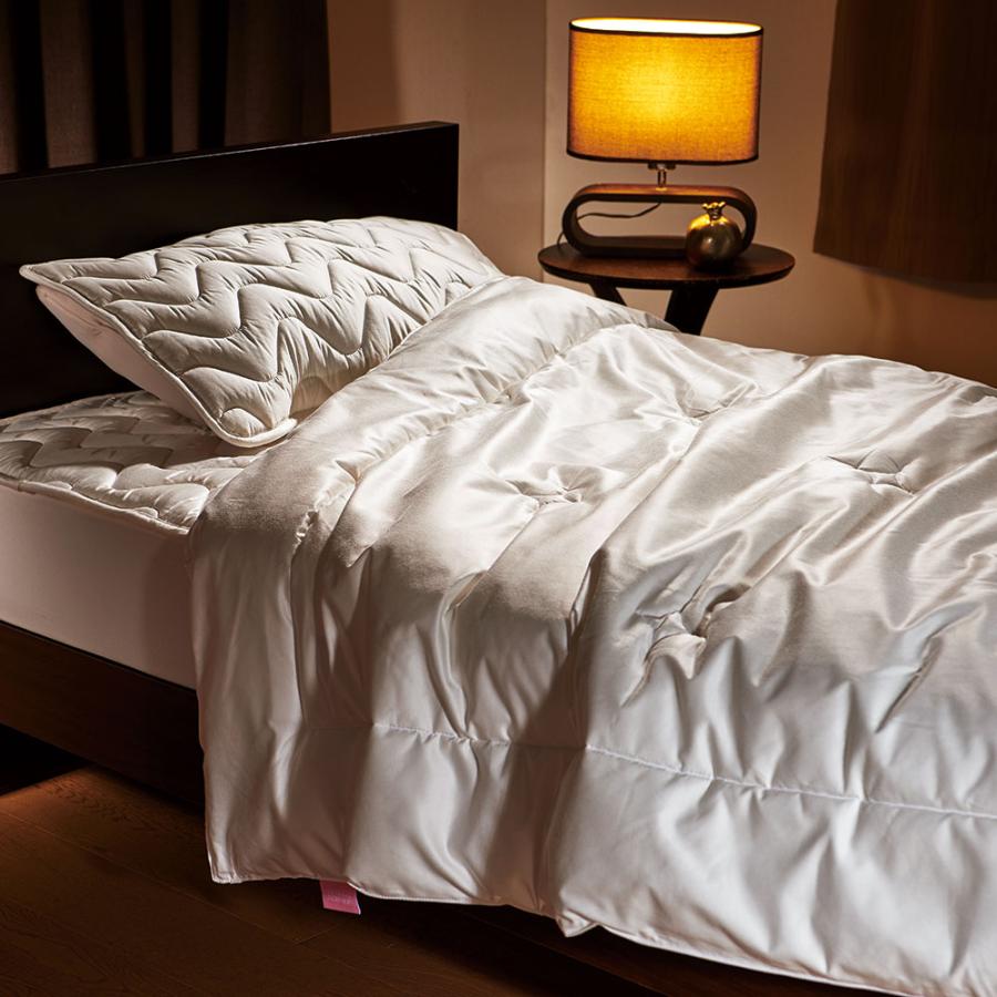 新品　SILK-SKIN 敷きパッド 120cm x 205cm 表地総シルク ディーブレス シルク布団 日本製 SILK SKIN TSUMUGU 敷きパッド