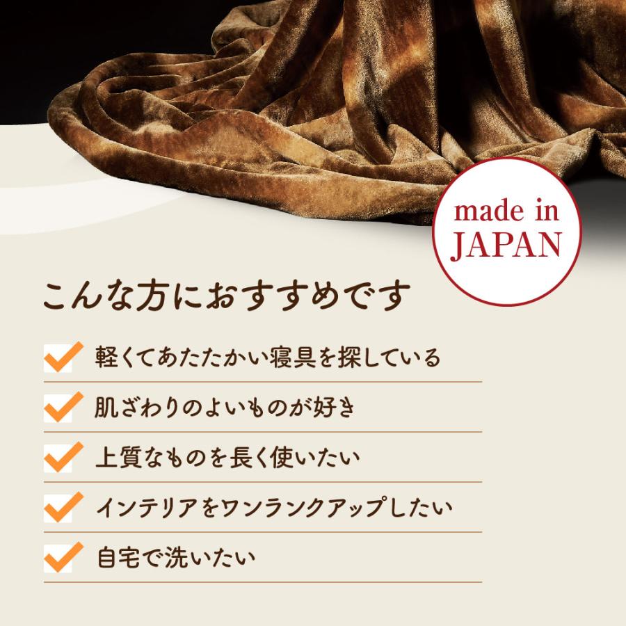 ディーブレス 毛布 CALDO NIDO notte 3 掛け毛布 ダブル シルバー