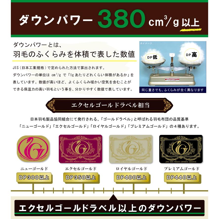 昭和西川 【昭和西川】羽毛布団 ホワイトグースダウン90% DP380 昭和西川 【昭和西川】羽毛布団 ホワイトグースダウン90% DP380