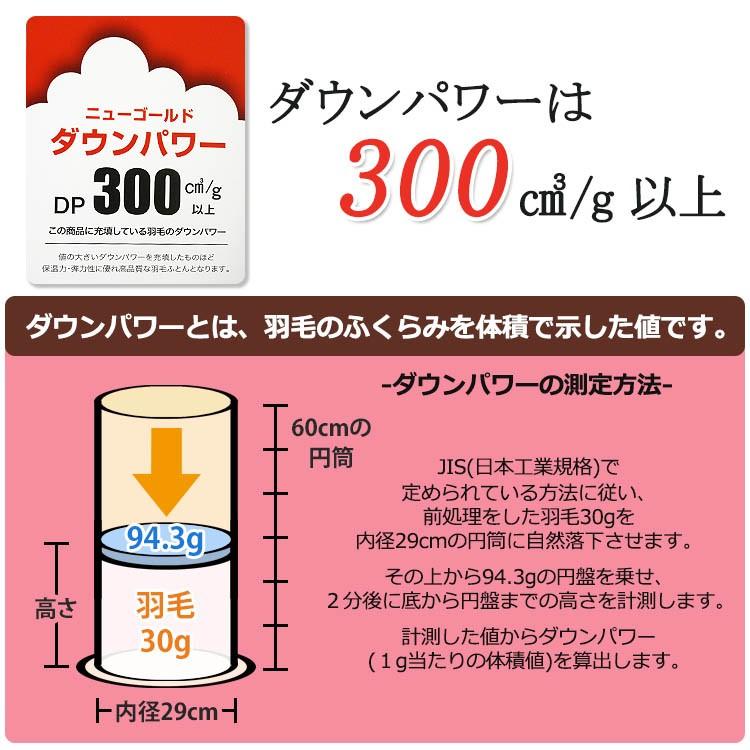 ホワイト ダック ダウン85％ ダウンケット 2点セット  SL ニューゴールドラベル ダウンパワー300dp以上 クリーンアップ加工 日本製 夏用 掛け 羽毛 布団 肌布団｜kaiminjapan｜03