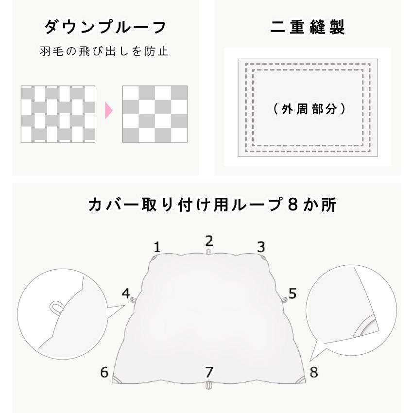 羽毛合い掛け布団 ホワイトマザーグースダウン93％ クイーンロング 210×210 ロイヤルゴールド DP420 ハンガリー産 ポーランド産 日本製 綿100％_11